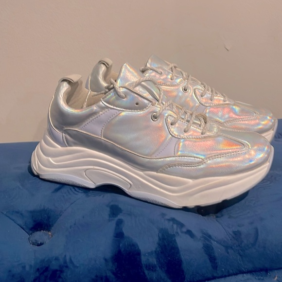 Topshop Shoes - Topshop Iridescent  shoes- worn once